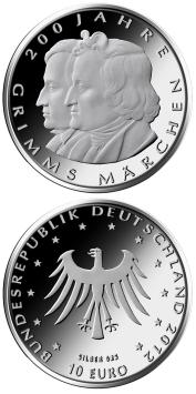 Grimm 10 euro Duitsland 2012 cuni UNC